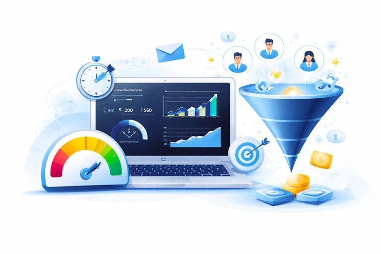 Illustration d’un site web rapide pensé pour améliorer la conversion