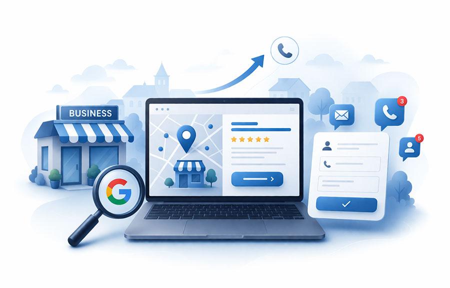 Illustration de l’acquisition digitale locale via un site web